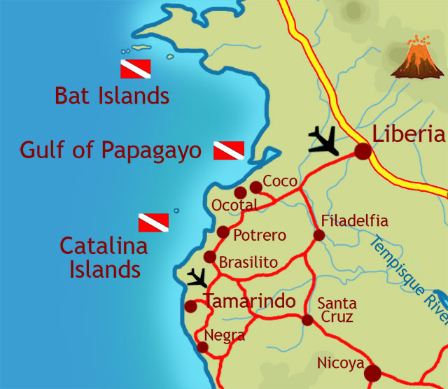 Gulf of Papagayo Map