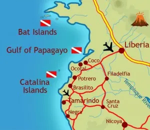 Gulf of Papagayo Map